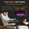 SEVOBAL Indoor Fireplaces Electric Wall-Mounted Fireplace Electric Fireplace Infrared Fireplace Heater for Indoor, Black, 35.75"*19"*5" - 4 of 4