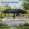10x10 FT Pop Up Canopy, Instant Outdoor Canopy Tent with Carrying Bag, 3 Adjustable Heights - Portable for Event, Parties, Camping - 2 of 4