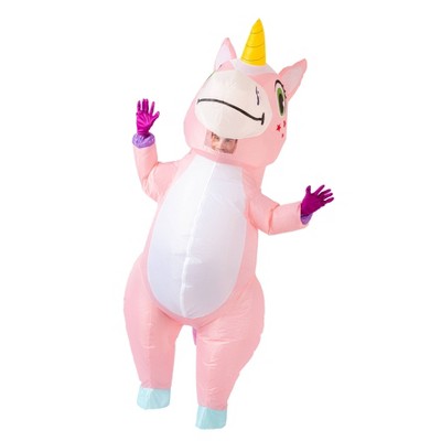Adult Unicorn Inflatable Halloween Costume Pink One Size