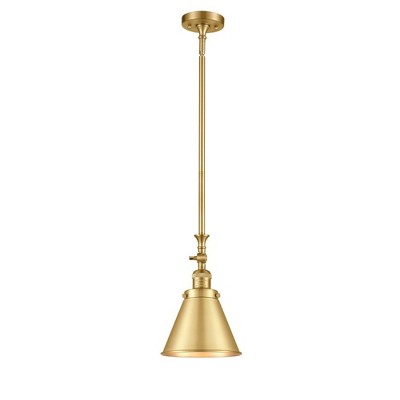 Appalachian - 1 Light Stem Hung Tiltable Mini Pendant In Traditional Style-13 Inches Tall and 8 Inches Wide