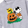 Boys' - Peanuts - Joe Cool Pumpkin Graphic Long Sleeve Fleece Sweatshirt - 2 of 4