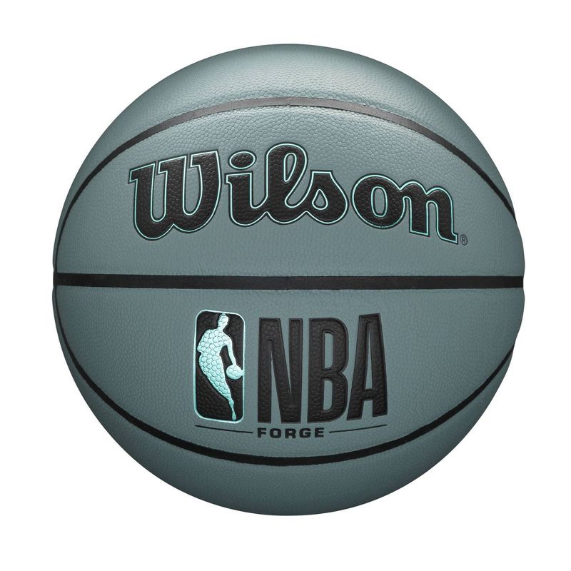 Wilson NBA Forge 29.5&#34; Basketball - Blue Gray, 1 of 12