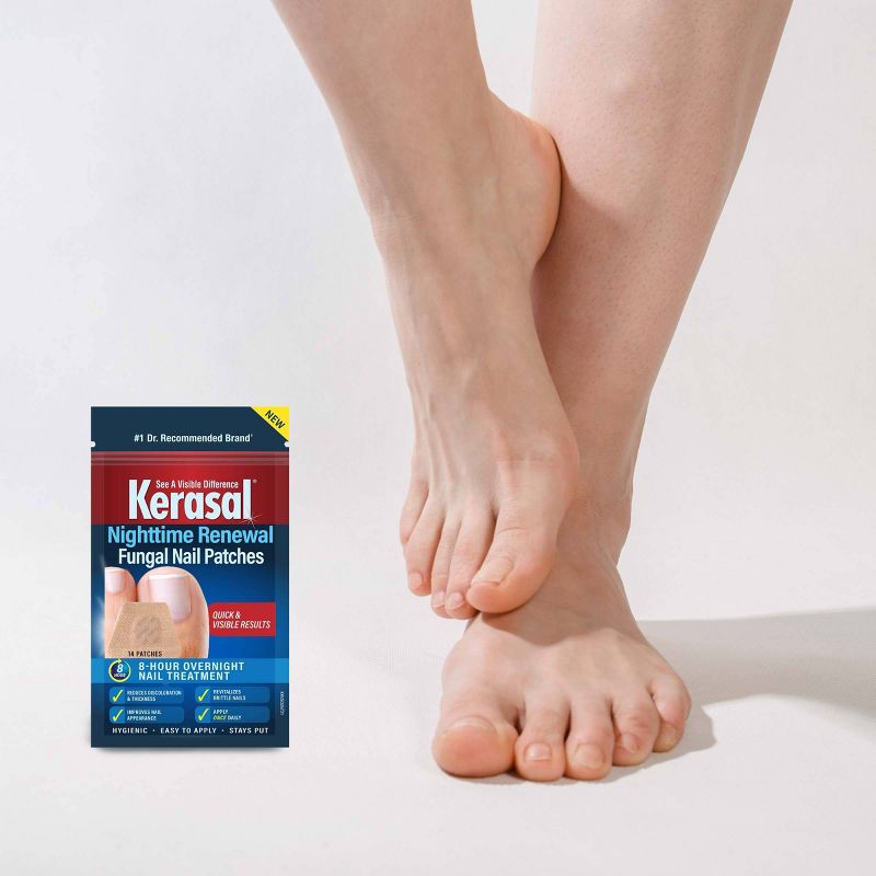 Kerasal Nighttime Fungal Nail Patches - 14ct, 4 of 6