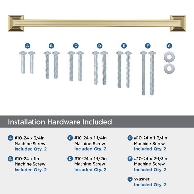 Champagne Bronze 12" Traditional Appliance Pull with Mounting Hardware