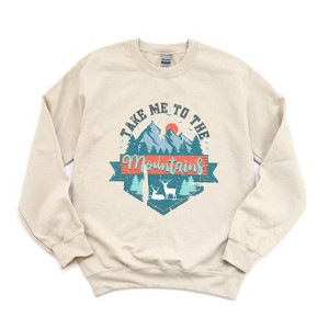 Simply Sage Market Women's Take Me To The Mountains Colorful Gildan Sweatshirt - 1 of 2