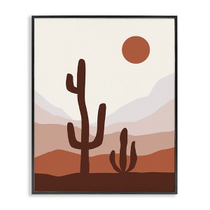Stupell Industries Sun Over Desert Life Black Framed Giclee Art - 1 of 4