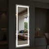 LED Aluminum Frameless White Full-Body Mirror 160x40x2cm with Stand - 4 of 4