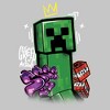 Juniors Womens Minecraft Creeper King T-Shirt - image 2 of 4