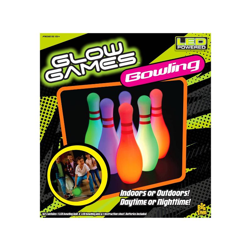 Glow Games LED Glow Lawn Bowling Set - 7pc, 3 of 6