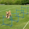 4 Piece Dog Agility Set with Adjustable Height Jump Bars, Carry Bag, Displacing Top Bar - 2 of 4