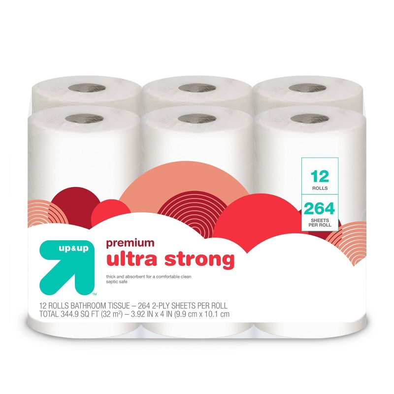 Premium Ultra Strong Toilet Paper - up & up™, 1 of 5