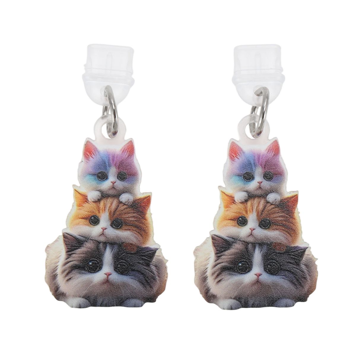 Unique Bargains Cat Pendants Dust Plug Charm for Type-C Colorful 2 Pcs
