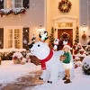 SEVOBAL Inflatable Holiday Decorations 5FT Christmas Inflatable Decoration Inflatable Polar Bear and Penguis, Multicolored, 59.1"*29.5"*61" - 2 of 4