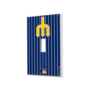 MLB Cooperstown West Teams Pinstripe Hidden-Screw Light Switch Plate for Single Toggle - 1 of 4