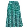 Collections Etc Multi Paisley Full Length Knit Skirt Flat Elasticized Waistband - 2 of 4