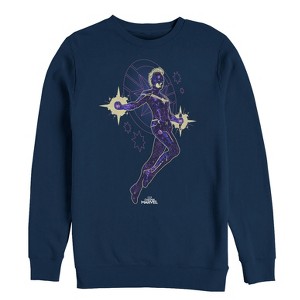 Men's Marvel Captain Marvel Galactic Kree Warrior Sweatshirt - 1 of 3