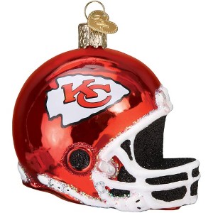 Old World Christmas Blown Glass Ornament for Christmas Tree, Kansas City Chiefs Helmet - 1 of 4