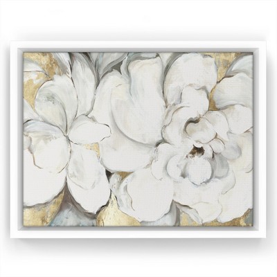 Americanflat - 16x20 Floating Canvas White - Serenity In Bloom By Pi ...