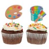 Sparkle and Bash 59 Piece Art Birthday Party Decorations Kit with Balloons, Banner, Swirl Cutouts, Honeycomb Table Centerpieces - 4 of 4