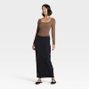Women's Slim Fit Long Sleeve Corset Top - A New Day™ - 3 of 4