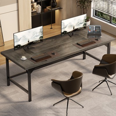 Aheaplus Heavy Duty Extra Long 2 Person Desk for Home Office