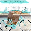 Okak 24/26IN Ladies Cruiser Bicycle with Steel Frame, Womens Bike with Rear Back Rack and 7 Speed System, Girls Bike for Teens and Adults - 4 of 4