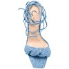 Journee Collection Womens Edelie Tru Comfort Foam Open Toe High Stiletto Pumps Blue 7.5 - 4 of 4