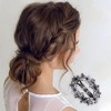 Unique Bargains Hollow Flower French Barrette Hair Clips Black Blue Pink 1 Pc - 2 of 4