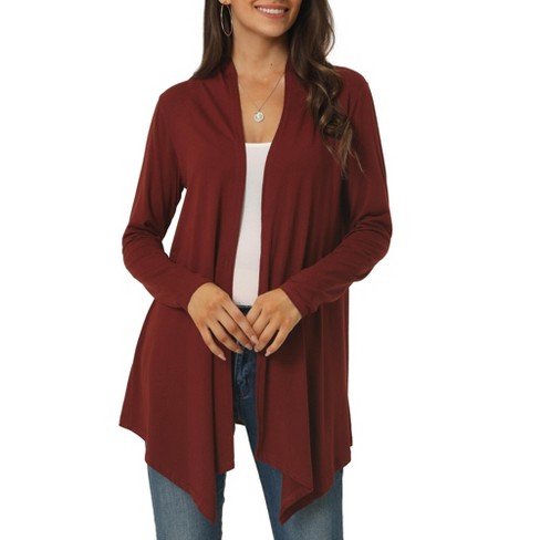 Women's draped outlet cardigan