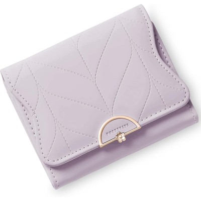 FATMOON Wallet for Women - Stylish RFID Blocking Leather Wallet- Bifold Card Holder with Zipper Coin Pocket,for Daily Use,Travel