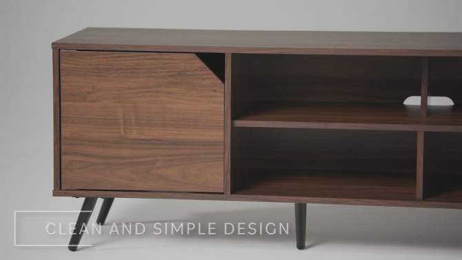 Mid-Century Modern Wide Storage TV Stand for TVs up to 80" - Saracina Home, 2 of 14, play video