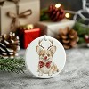 Lomsoe Dogs Ornament Dogs Lovers Christmas Xmas Ornaments Decor Funny Christmas Hanging Ceramic Ornament - 3 of 4
