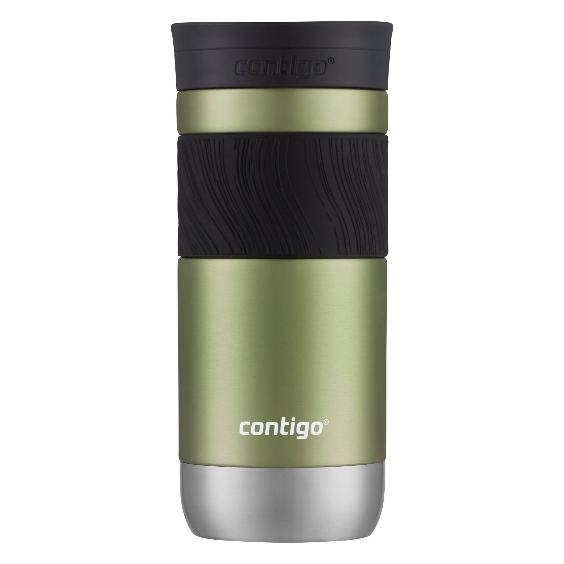 Contigo 16oz Byron 2.0 Snapseal Stainless Steel Travel Mug - Cucumber: Insulated Leakproof Coffee Cup with Lid