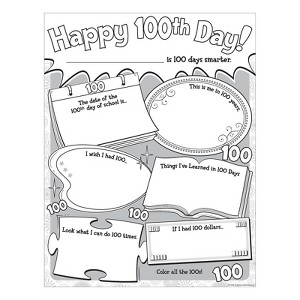 Teacher Created Resources Happy 100th Day Poster Pack, Pack of 32 - 1 of 1