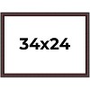 PosterPalooza | Linear Brown Picture Frame - UV Acrylic, Backing Board, Hanging Hardware Included - 2 of 4