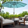 Nature Spring Easy Crank Patio Umbrella with Auto Tilt - 10', Blue - 2 of 4