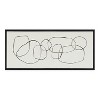 Kate and Laurel Sylvie Dancing Circles Framed Canvas by Teju Reval of SnazzyHues, 18x40, Black - 2 of 4