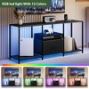 TV Stand w/Lights, Modern Entertainment Center for 32/43/50/55 in TVs, Modern Television Stand with Storage, TV Console Cabinet - 4 of 4