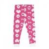 Kids Barbie Floral Logos 4-Piece Pajama Set - Toddler 3T - 3 of 4