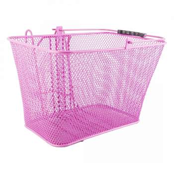 Sunlite Mesh Lift-Off Front Basket Pink Steel 14.5x8.5x7`