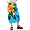 LA LEELA Women's Summer Bikini Wraps Beach Wrap Coverup Sarong Skirt Swimwear Swimsuit Coverup for Women One Size Multicolored, Floral - 3 of 4