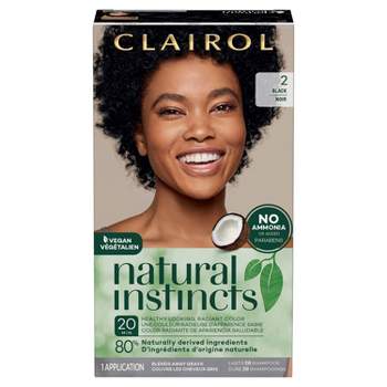 Natural Instincts Clairol Demi-Permanent Hair Color Kit - 2 Black, Midnight