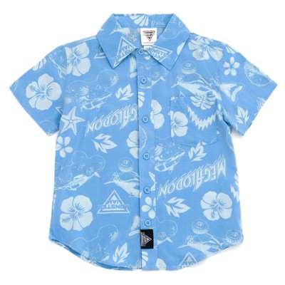 Monster Jam Grave Digger El Toro Loco Megalodon Truck Matching Family Hawaiian Button Down Shirt