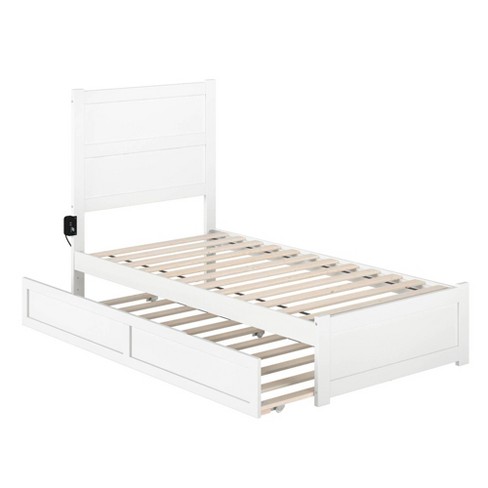 Twin Noho Bed With Footboard And Twin Trundle White - Afi : Target