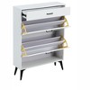 Chery Life Shoe Cabinet , Shoe Storage Shelves, Metal Leg - 3 of 4