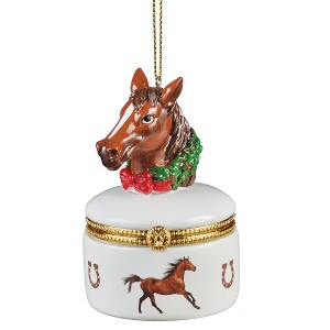Collections Etc Hand-Painted Animal Trinket Christmas Ornament - 1 of 4