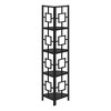 Kumasinova 60"/62" 4-Tier Corner Bookshelf,Black Metal Bookcase with Transitional Square Design/X-Design,Modern Book Shelves for Bedroom,Office - 2 of 4