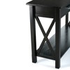 Solid Wood Freestanding Contemporary Console Table with 2 Large Drawers, Bottom Shelf and Multipurpose Design - 3 of 4