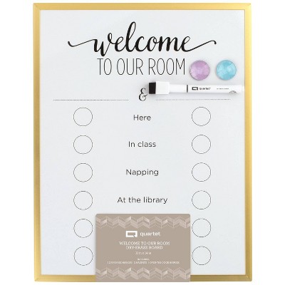 11''x14'' Welcome To Our Room Board Gold - Quartet