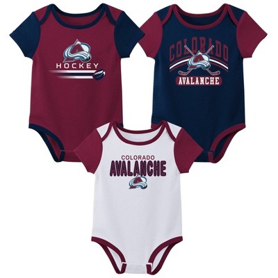 NHL Colorado Avalanche Boys' 3pk Bodysuit